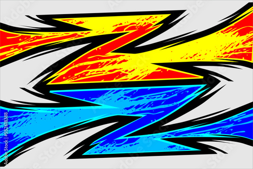 design vector background racing with a unique line pattern with a blend of red  yellow  blue  black