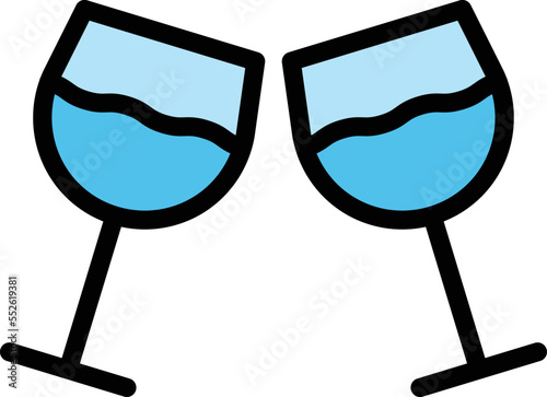 Wine glass Vector Icon Design Illustration