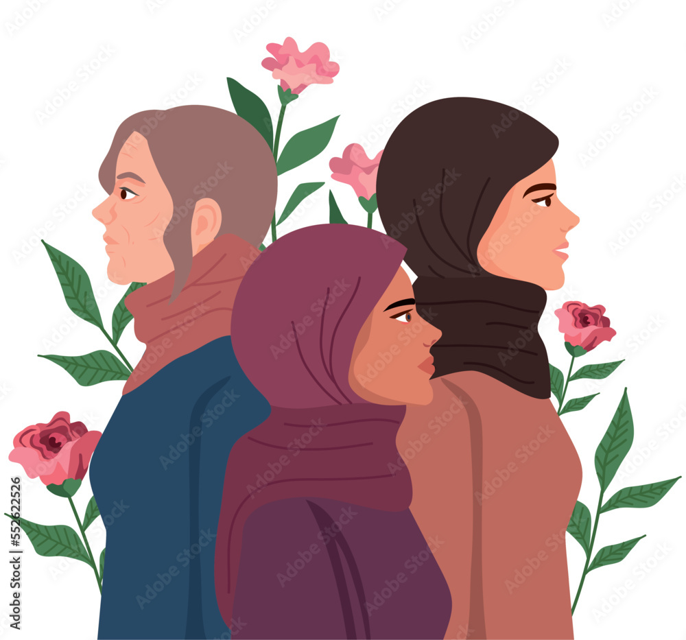 three iranian women characters