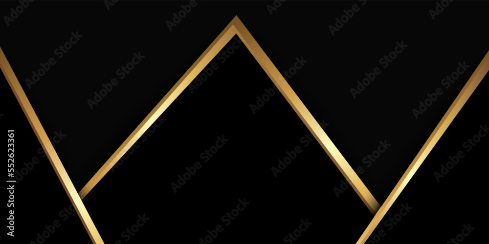 Abstract black with gold geometric background. Illustration vector. Abstract black with gold geometric background. Illustration vector.
