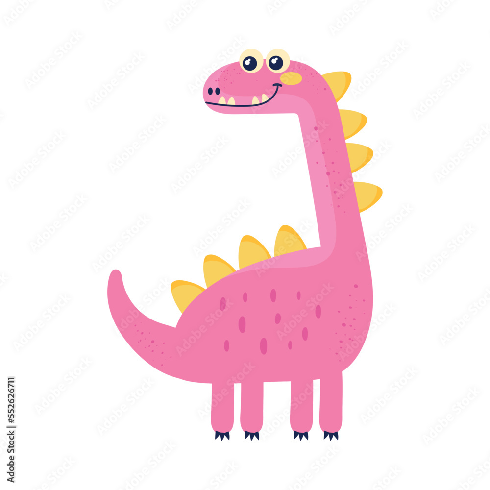cute pink dinosaur