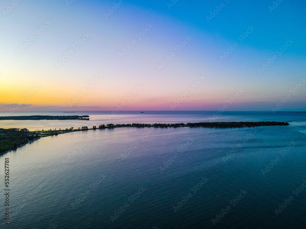 Sunset Middle Bass Island Lake Erie
