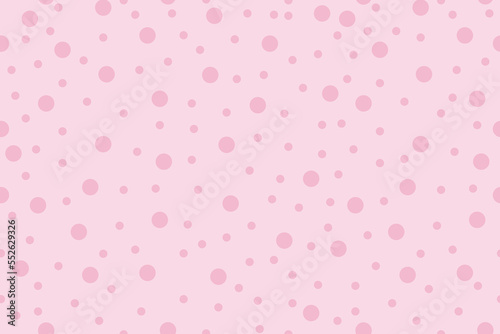 Viva magenta polka dots background. Ladybug seamless pattern. Wallpaper and bed linen print. Geometric backdrop.