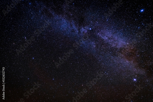 An autumnal, astral photograph of the Milky Way above Kinlochbervie, Scotland, with the Summer Triangle and the Square of Pegasus visible. © espy3008