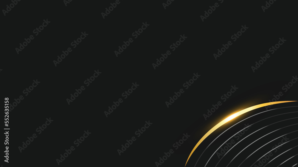 Luxury black and golden lines abstract background. Modern Luxury golden gradient geometric background
