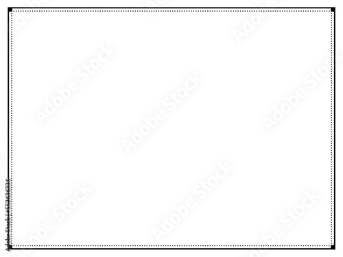 simple calligraph black ornamental decorative frame border