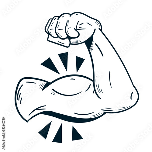 arm of strong man