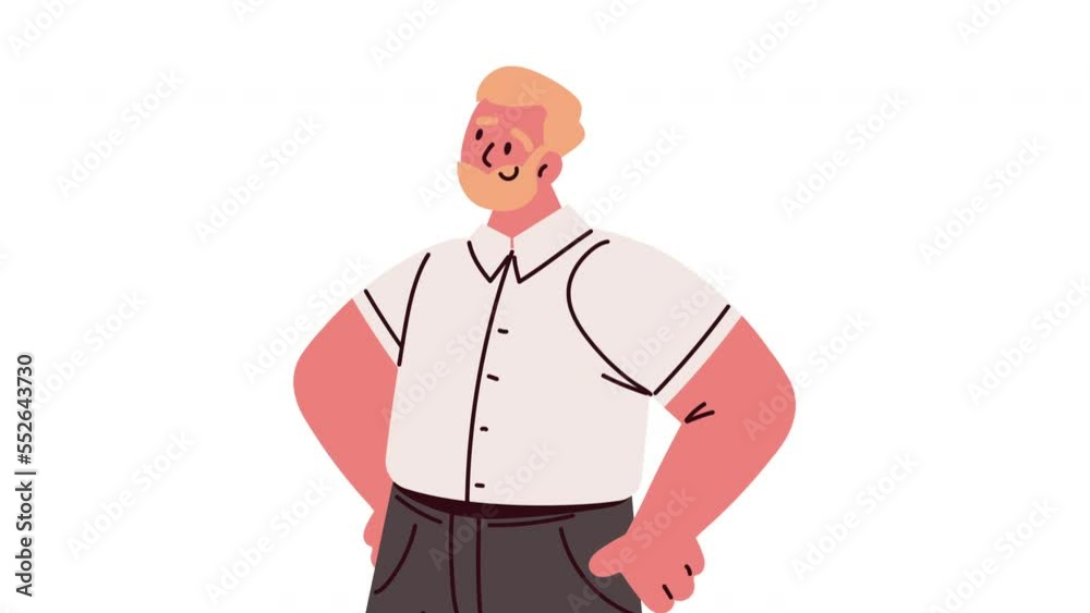 blond elegant businessman character animation blond elegant businessman character animation