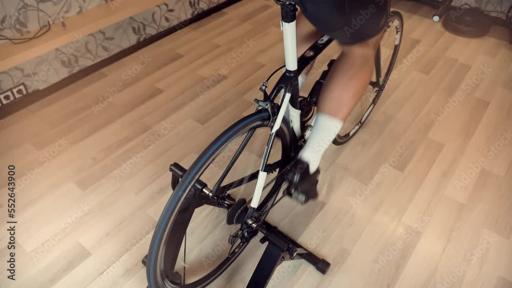 home activity on bicycle simulator home activity on bicycle simulator