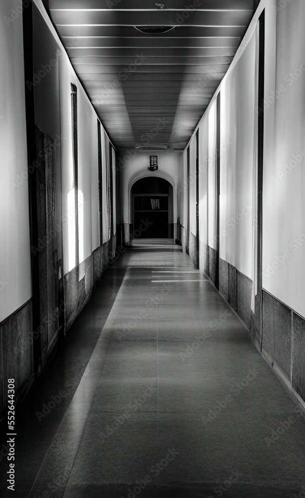 corridor in a hotel corridor in a hotel