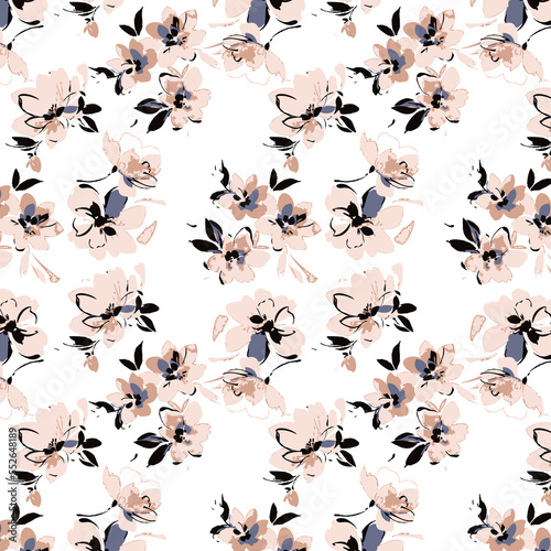 Seamless Floral Pattern Design wallpaper © Omnia