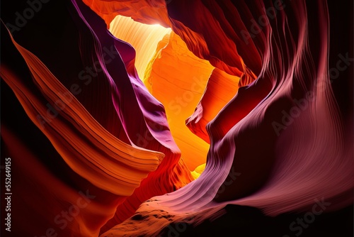 Digital Art of Antelope Canyon Sandstone Texture, Arizona