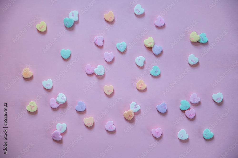 Valentine day heart candy