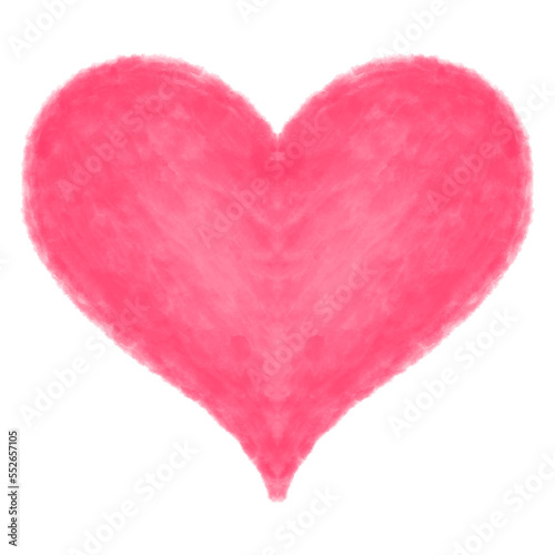 Pink heart shape. Romantic love valentines day