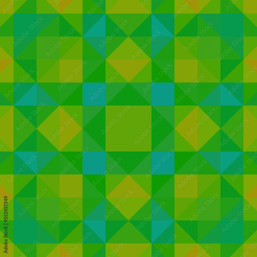 Green pixel background. Abstract triangular pixelation. Texture. Green pixel background. Abstract triangular pixelation. Texture.
