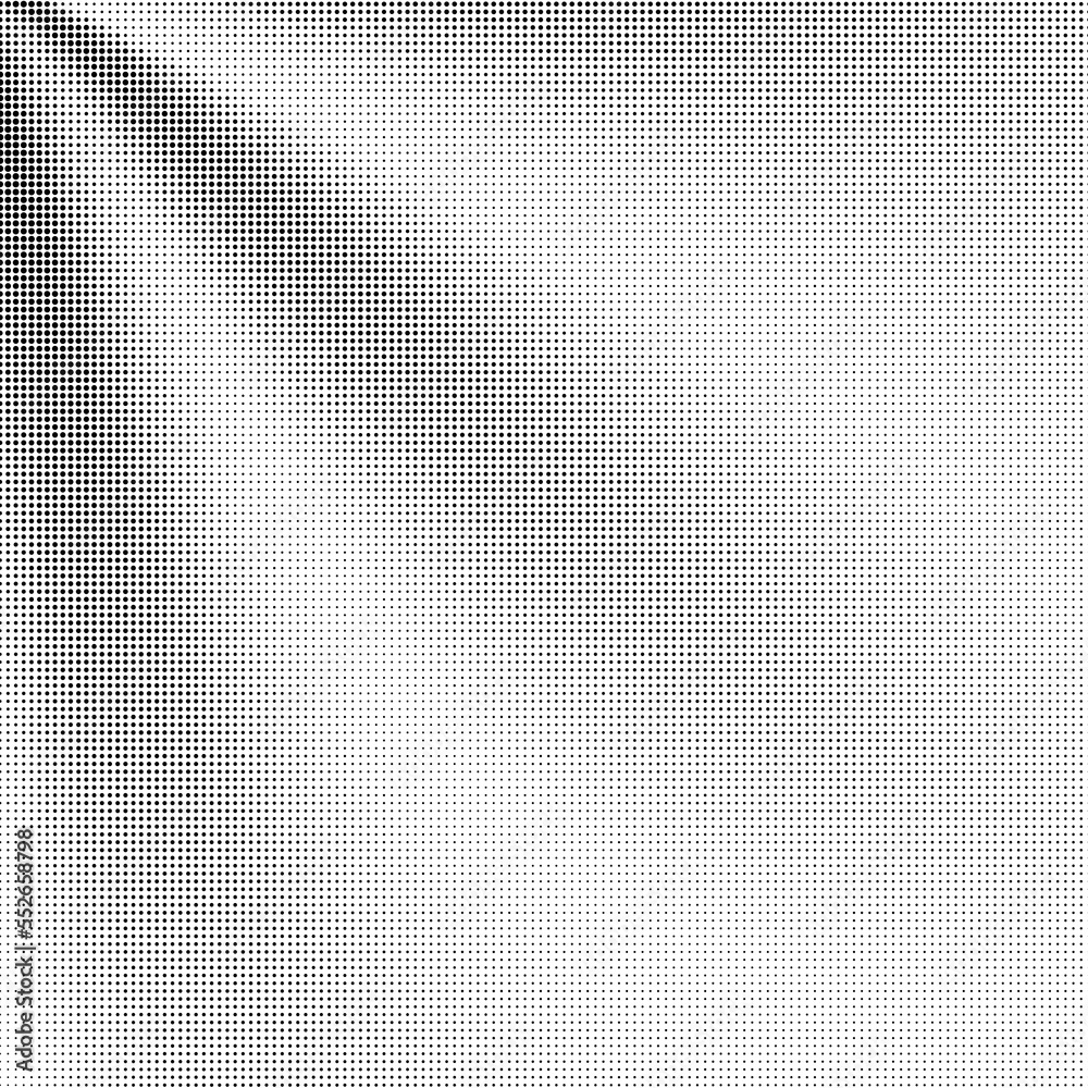 Halftone Pattern. Set of Dots. Dotted Texture on White Background. Overlay Grunge Template. Distress Linear Design. Fade Monochrome Points. Pop Art Backdrop.