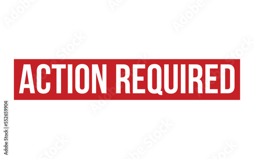 Action Required Rubber Stamp Seal Vector