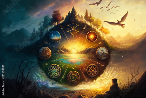 Sigils and Magic Landscape Art