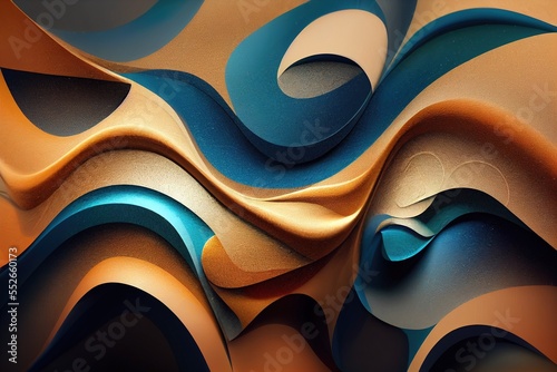 Abstract Background with Waves photo