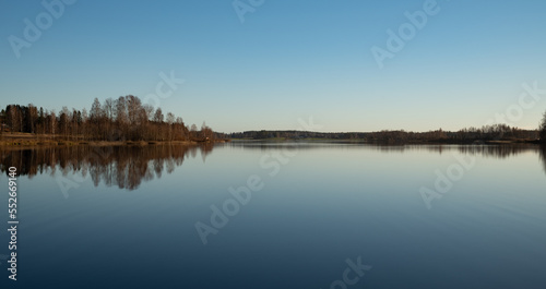 lake in the morning