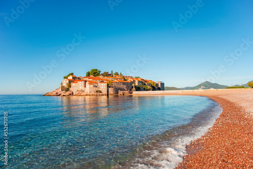 View of the Adriatic Sea and St. Stephen's Island