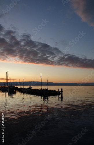 Abend am Genfer See bei Evian-les-Bains