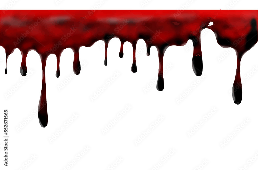 Blood stain, red stain on white background.eps
