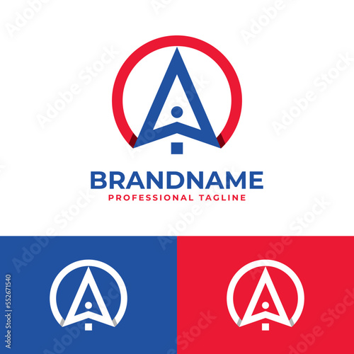 Letter A or AO Online Home Logo photo