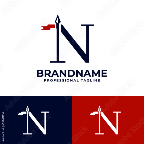 Letter N Spear Logo
