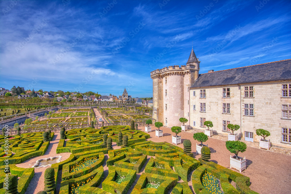 Chateau de Villandry, Indre et Loire, Centre, France.