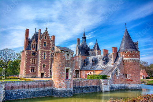 Chateau du Moulin in Lassay-sur-Croisne, Loire Valley, France. photo