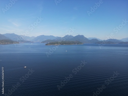 Looking towards Gambier Island from Keats Island in Howe Sound photo