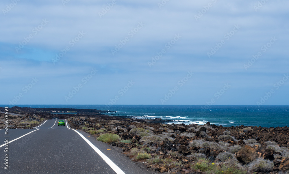 road to the ocean. Canary island