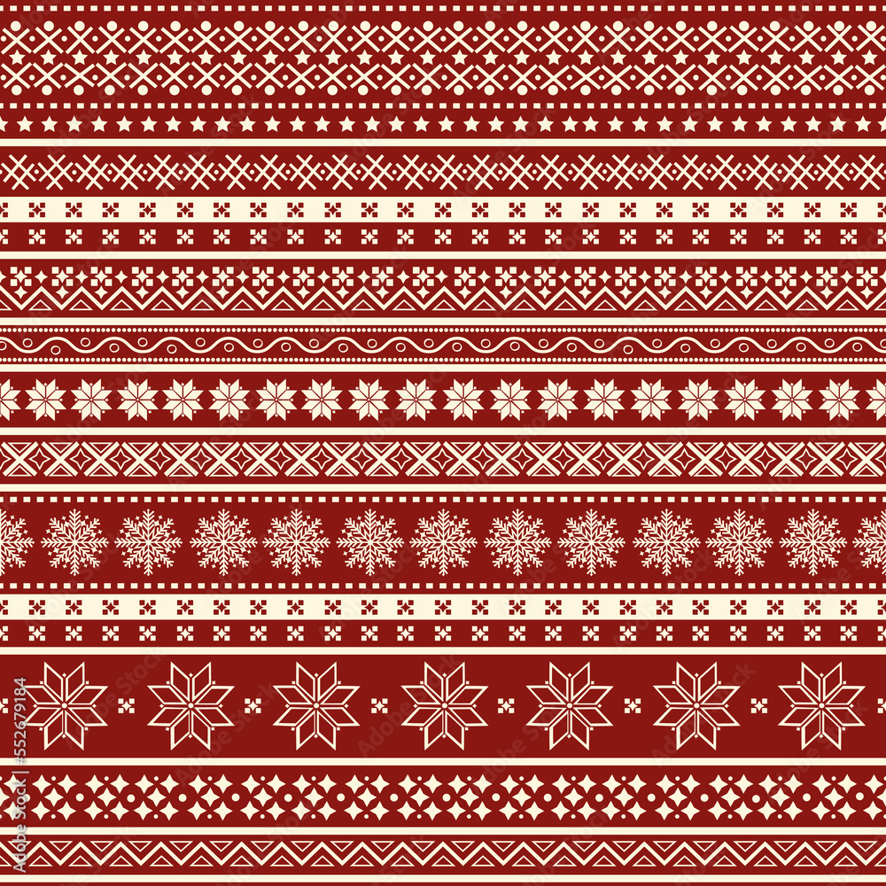 Christmas seamless ornamental pattern Christmas seamless ornamental pattern