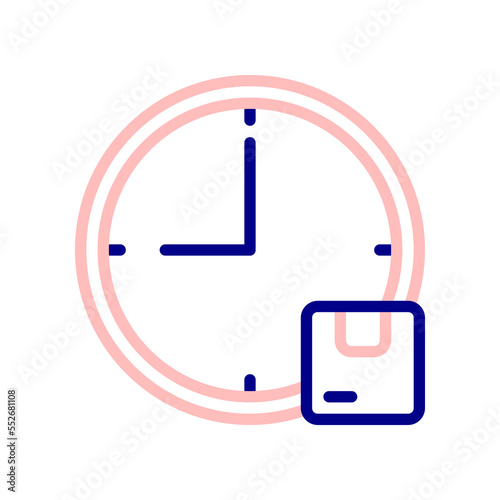 Estimated Time of Package Arrival icon, estimated package delivery.
