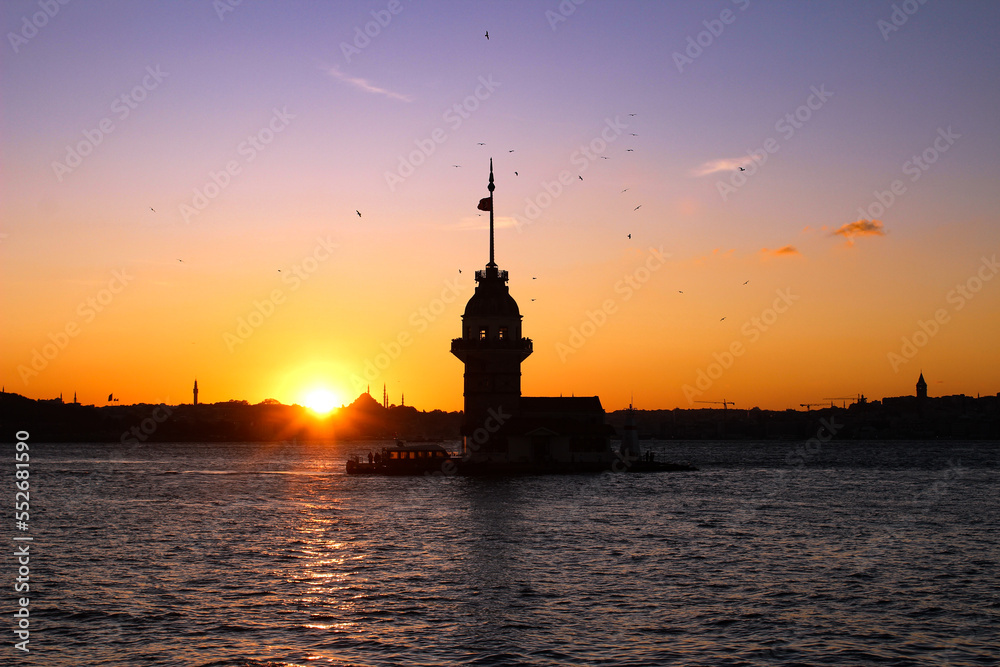 sunset at the maiden's tower
