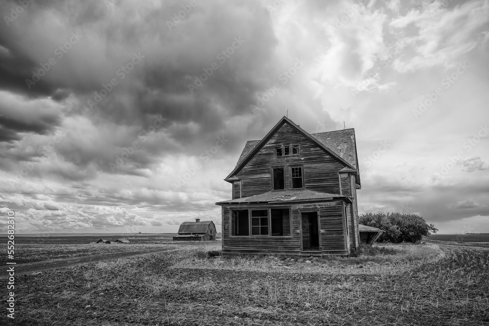 Old farmstead on the prairies; Saskatchewan, Canada Old farmstead on the prairies; Saskatchewan, Canada