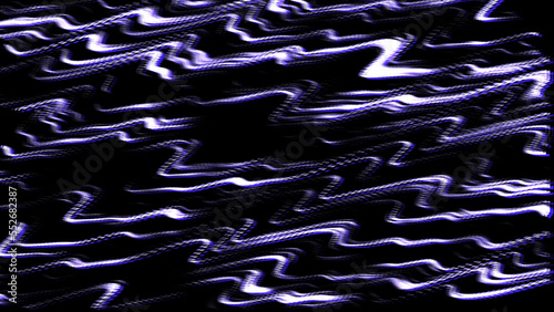 Glitch distorted style wavy background. Digital modern effect of damaged screen made of lines. For game screens, web-sites, designs, banners and business. 3d rendering.
