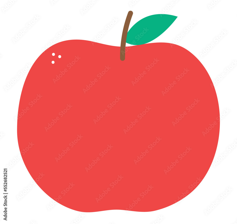 Obraz premium kids drawings of a apple