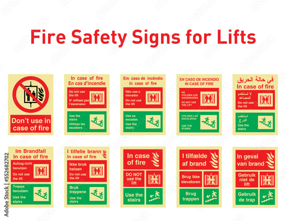 Fire Safety Signs For Lifts Pack In The Case Of Fire International fire-safety-signs-for-lifts-pack-in-the-case-of-fire-international