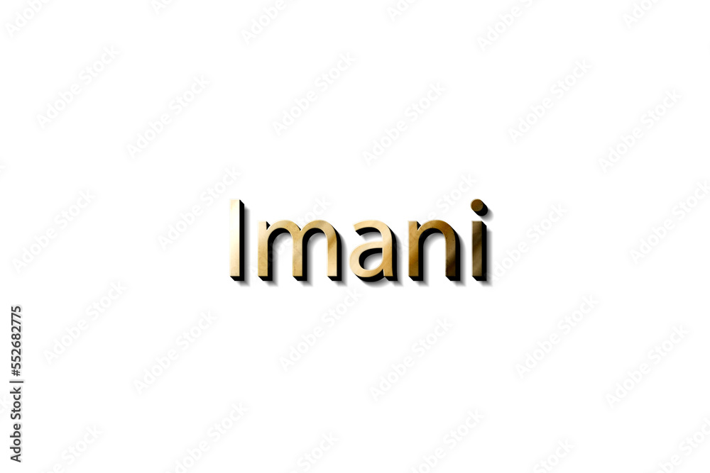 IMANI NAME 3D IMANI NAME 3D