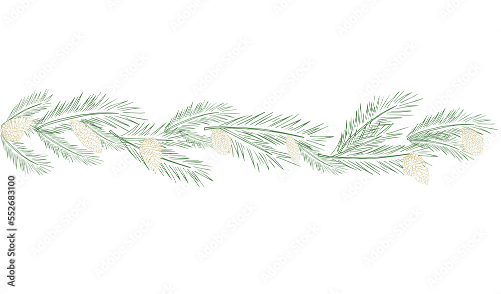 Festive background, web banner, postcard, poster, greeting card with fir branches, pine cones and balls. with space for text. Elements of hand drawing. Festive background, web banner, postcard, poster, greeting card with fir branches, pine cones and balls. with space for text. Elements of hand drawing.