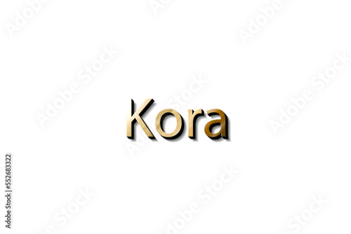 KORA NAME 3D 