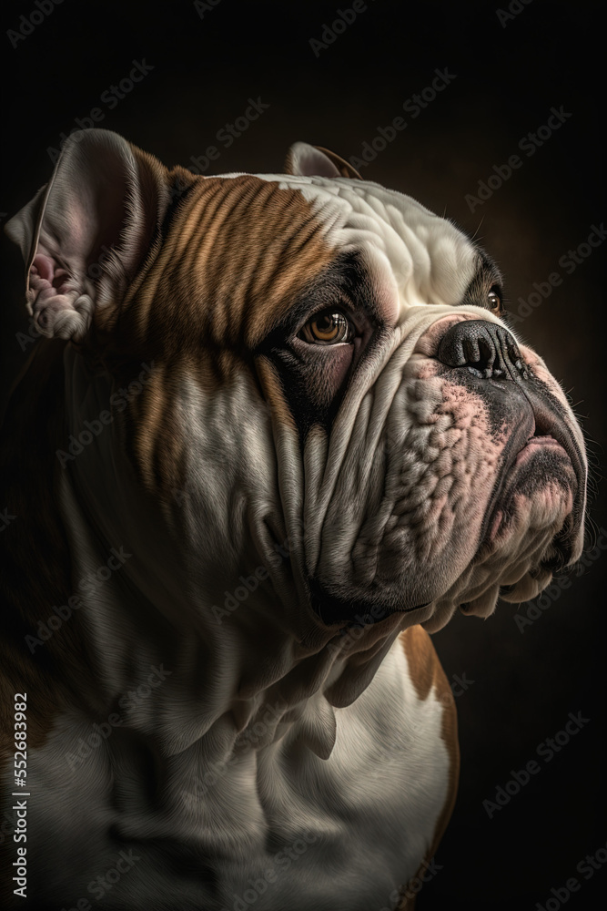 Portrait of a Boxer Dog