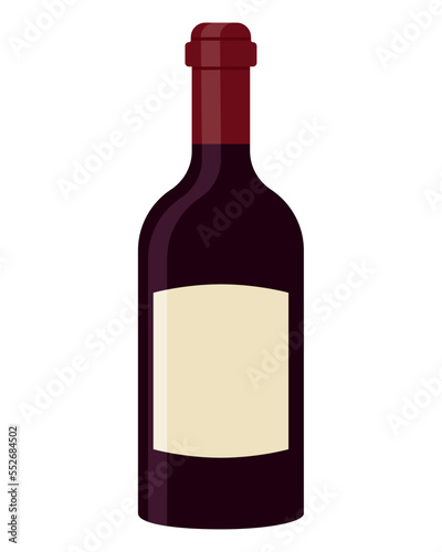 wine bottle illustration