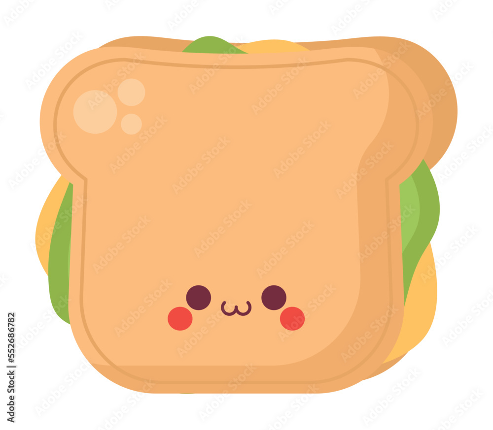 kawaii sandwich design