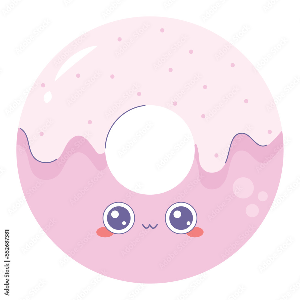 kawaii donut design kawaii donut design