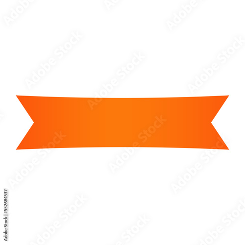 orange banner bar and flag