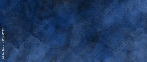 Blue texture vector background for cover design, flyer, poster, banner. Christmas backdrop. Blue winter grunge illustration. Hand-drawn painted watercolour textured background for design.