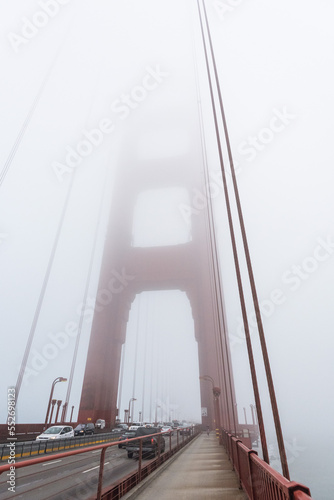 Beneath a giant pillar of the Golden Gate Bridge, San Francisco © imagoDens